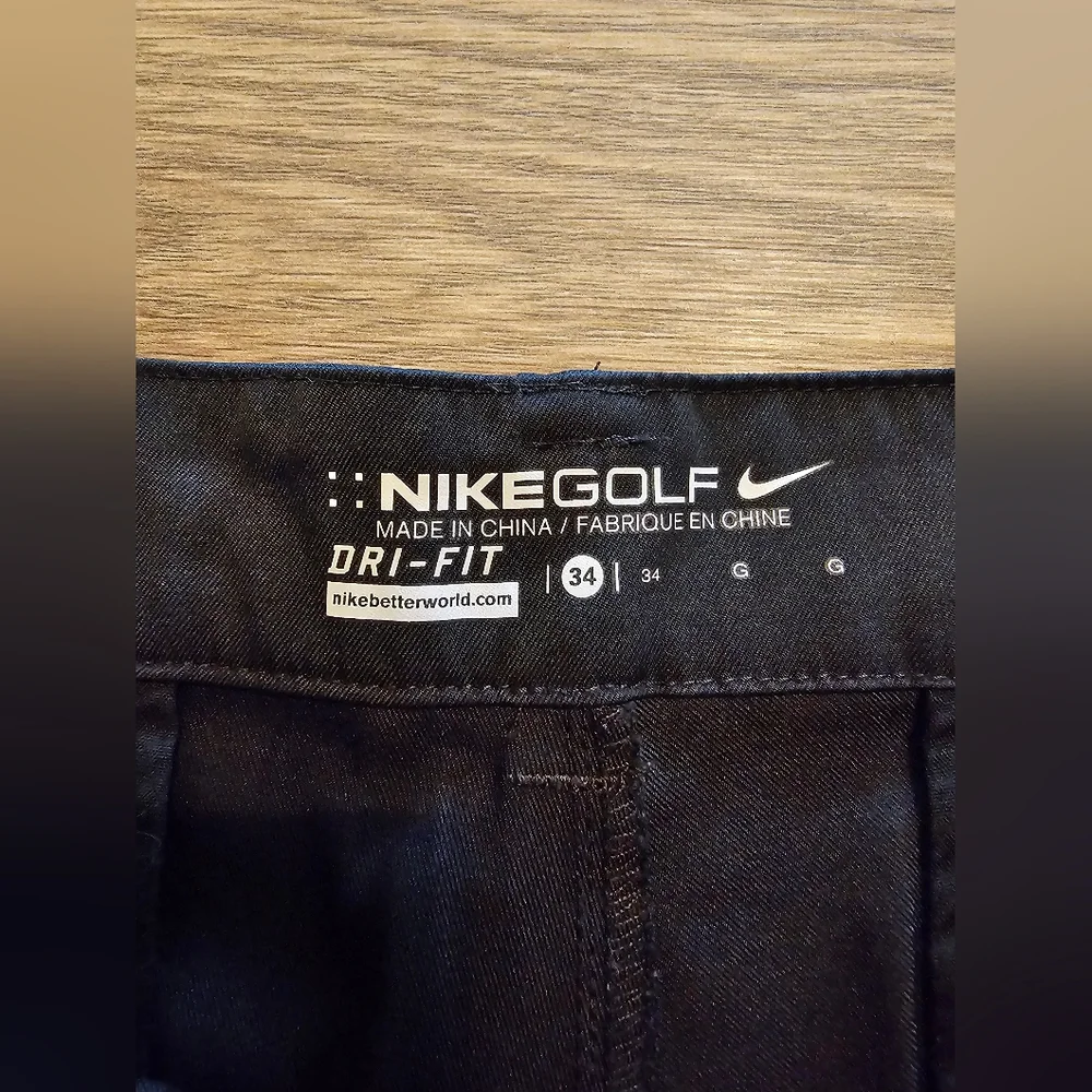Nike Dri-fit Golf Men's Black Shorts, Size 34